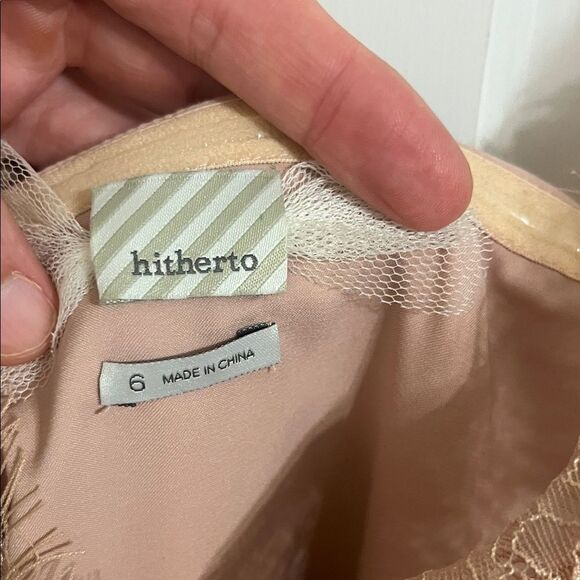 hitherto Lace Dress in Soft Pink. Size 6. Purchased from Anthropologie - Picture 5 of 7